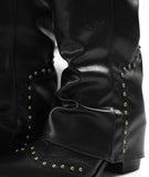 Stud riding boots