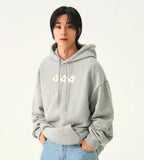 [UNISEX]3 Painting Flower Smile Hoodie