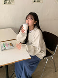 [unisex] Barum Hachi Collar Over Warmer Cardigan