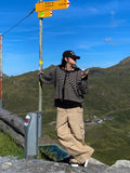Moving diagonal pocket cargo pants