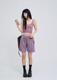 [U-BASIC] Roel Pigment Ribbed Tank Top