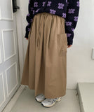 Mittim banding cargo long skirt