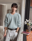 Claire V-neck Mohair Knit