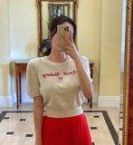 Rabs Ribbon Lettering Short Sleeve Knit