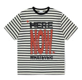 HERE NOW STRIPE TEE