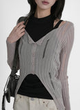 Low Layered Cardigan Knit