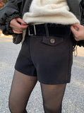 [Belt Set] Mikyu Wool Belt Short Pants