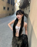 Pony Ribbon Lace Top
