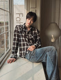 [LANARCH] Destroyed Check Shirt