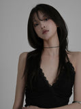 [ EEUN MADE ] Spring Silk Halter Sleeveless Top