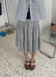 Tane Tiered Layered Midi Skirt