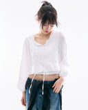 Mori satin blouse