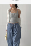 Stripe Bra Top Sleeveless