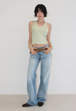 SHIRRING HALTER TOP