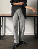 Shadow Gray Wide Denim