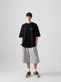 Slack One-Tuck Half Pants