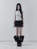 [mnem] Corset Detail Mini Skort