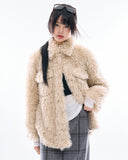 Marie light fur jacket