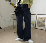 Maid Wide Washing Denim Pants