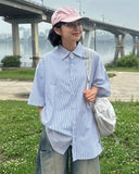 [unisex] Ayont Summer Over Short Sleeve Shirt