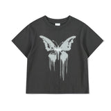 BUTTERFLY GOTH CROP TEE