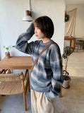 [unisex] Rikina Gradient Stripe Wool Over Knit