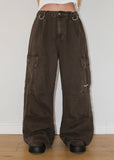 DEEP-DYED PARACHUTE PANTS