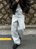 Vant light blue washed denim pants