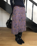 Jubel Flower Chiffon Midi Skirt
