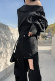 Heavy Damage Black Denim