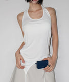 LAYERED HALTER SLEEVELESS