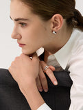 Etreve Silver Note Wave Ring