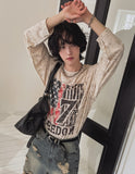 Frame Vintage Print Long Sleeve T-shirt