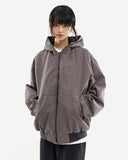 Bluff incision bio hooded zip-up jumper