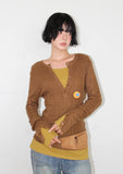 HENLEY BUTTON SLIM KNIT
