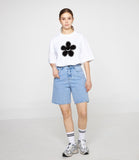 Silhouette Flower Smile Short Sleeve Tee