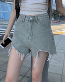 Myumyu Damage Short Denim Pants