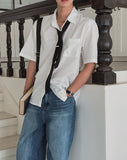 Airy Pocket Over Short Sleeve Shirt