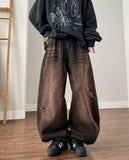 Blended Damage Balloon Denim