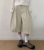 [Unisex] Pmen Pigment Pintuck Bermuda Pants