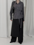 Eryl Wrap Shirt Blouse