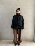 Rimlo Belt Double Button High Neck Coat