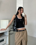 [U-BASIC] Daily Solid Crop Sleeveless