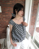 [Scrunchie SET] Sion Check Lace Layered Set