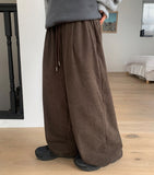 [unisex] Ninico Banding Corduroy Wide Pants