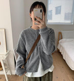 Natoy Ribbed Crop Knit Cardigan