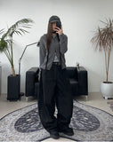 Terren Ribbed Crop Hood Zip-Up