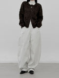 Texel Hairy Fur Cardigan