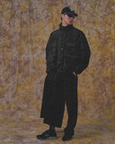 Asymmetric Pleat Pants