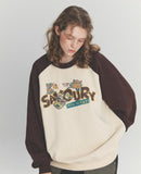 SNACK CAT Raglan Sweatshirt